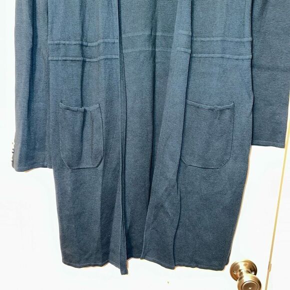 Talbots Petites Women’s Teal Green Cardigan Size Medium Petite - Picture 2 of 11